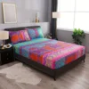 Boho Colorful Fitted Sheet Set Soft Comfortable Bohemian Bedding Set For Bedroom Guest Room1* Fitted Sheet 2