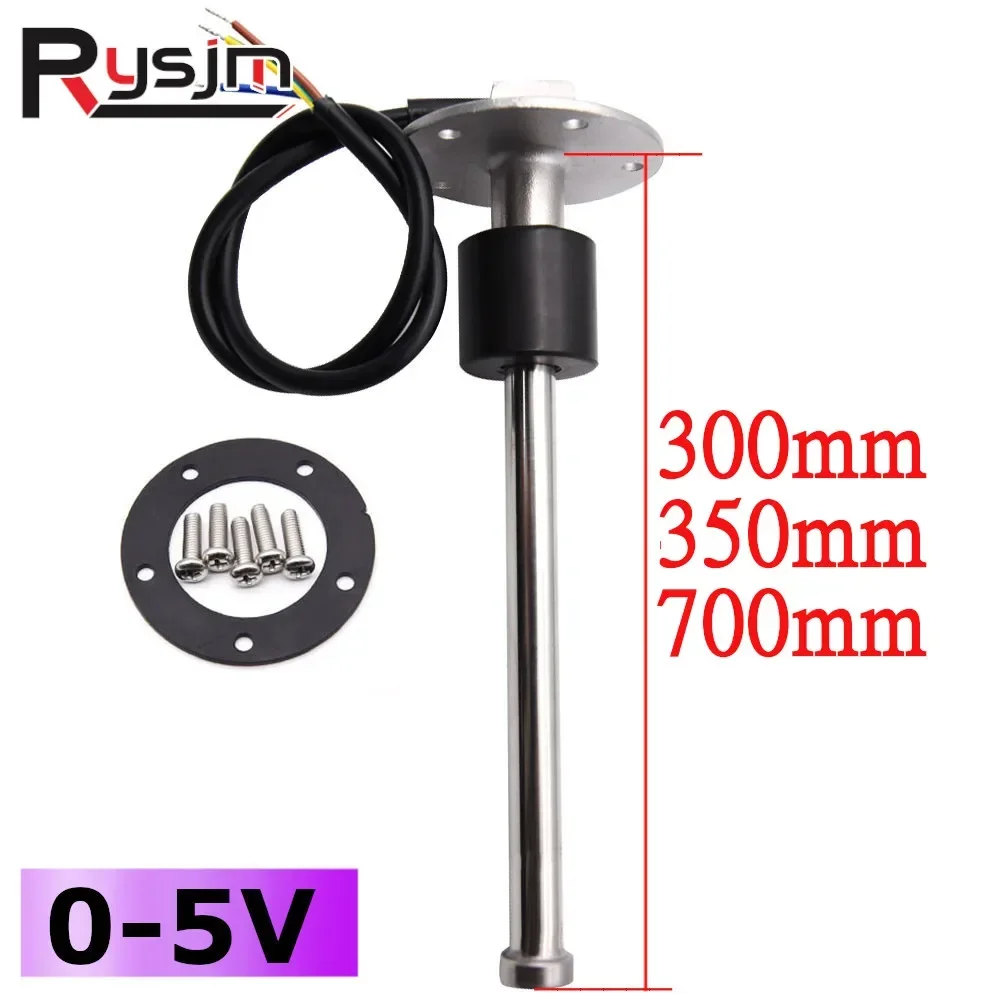 

Датчик уровня топлива из нержавеющей стали, 0-5 В, 300 мм, 350 мм, 700 мм, датчики уровня жидкости для 52 мм, топливные датчики для лодки, автомобиля, грузовика, масляного бака