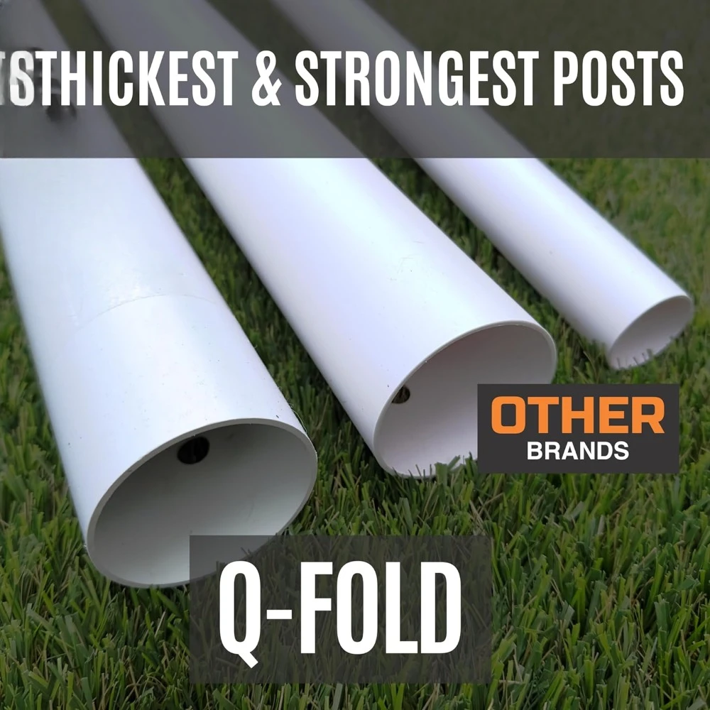Q-Fold Soccer Goal 30 Second Folding Soccer Goal Single Goal Best Weatherproof Net
