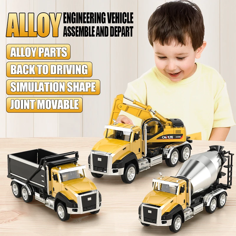 Esaierr Juegos De Carros Trucks Alloy Engineering Car Toy Set Boys