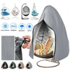 Waterproof Patio Hanging Egg Chair Cover Windproof Swing Egg Chair Cover Egg Chair Slipcover With Zipper and Adjustable Hem Cord 1