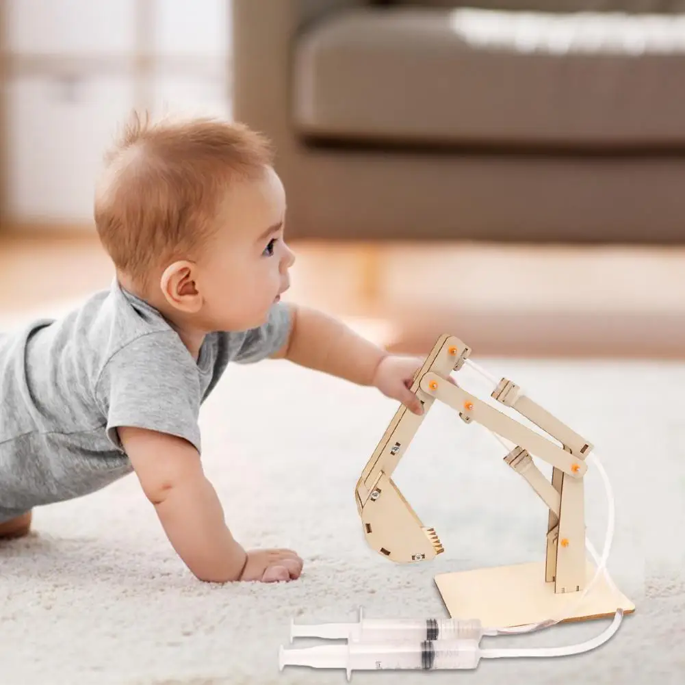 

Детский развивающий деревянный научный 3d-набор, веселая игрушка «сделай сам» для детей для изучения концепций физики, строительный экскаватор для возраста