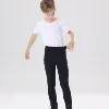 Spring and Autumn Thickened Children's Equestrian Pants Elastic Full Silicone Horse Riding Pants Brushed Base Skin-friendly Soft 4