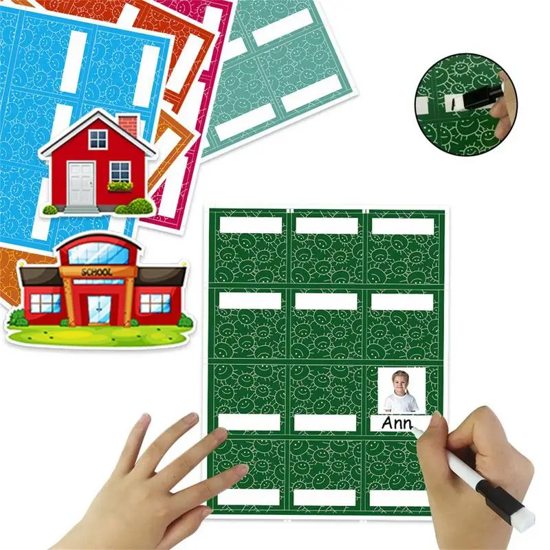 School Classroom Attendance Pocket Chart With 74 Color Cards Teacher Who Is Here Accessories For Classroom Management
