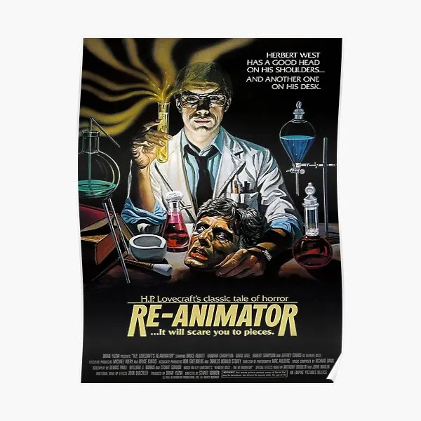

Классический ужасный постер Re Animator Doctor декорация художественный настенный Декор печать живопись Настенная картина домашняя винтажная забавная без рамки