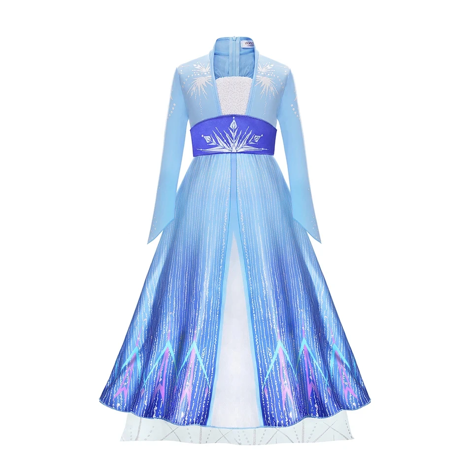 thumbnail image 1 of Vestido de princesa Disney para niñas, disfraz de Elsa, Anna, Mirabel, Rapunzel, ropa de fiesta de cumpleaños para niños, Cosplay de Halloween, Encanto, Frozen, 2024, 1 of 5