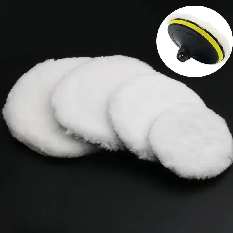 Premium Wool Polish Pad - Multi-Size Disc for Car Waxing & Paint Care