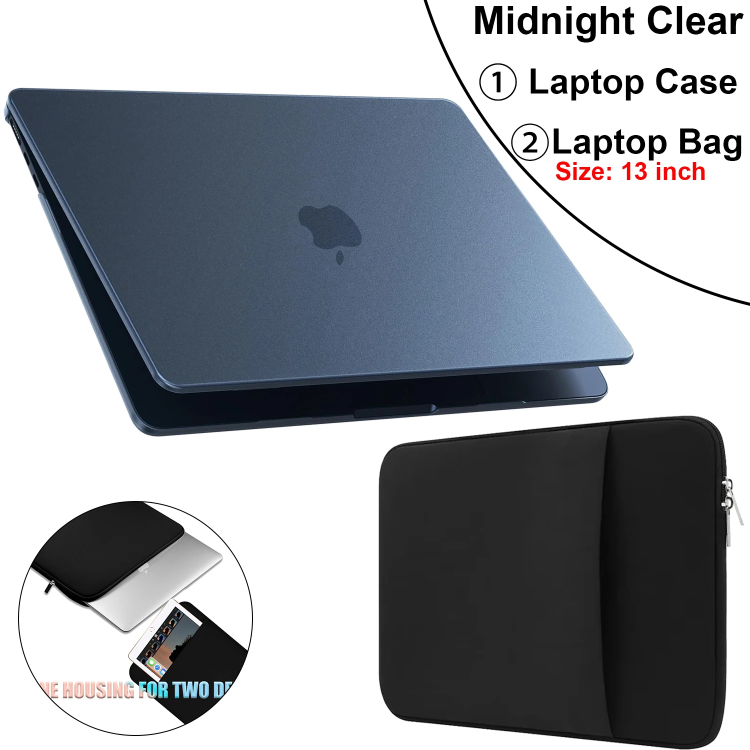 Sleek Matte Laptop Case for MacBook Air 13.6-inch