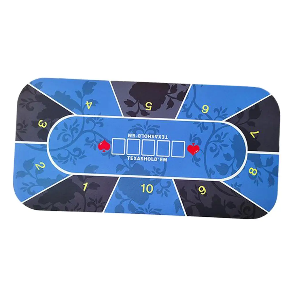 Poker Table Layout Tabletop Mat Roll-up Casino Table Accessories