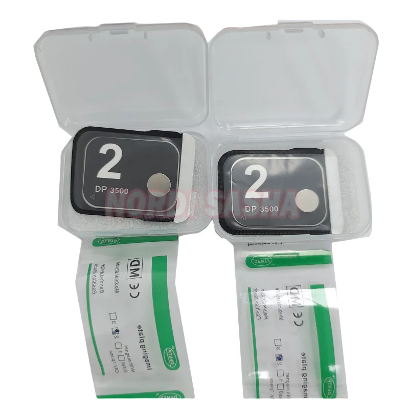 1 unid/caja placa de escáner de rayos X Dental Digital PSP/placa de fósforo X RaySensor 0 # 1 # 2 # 3 # Placa de imagen con magnético y sin magnético