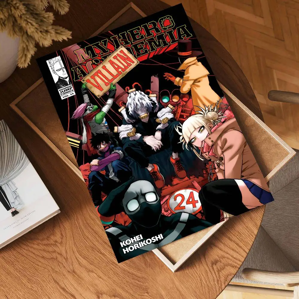 Classic Anime Art Poster - Himiko Toga from My Hero Academia, Self-Adhesive HD Quality Retro Wall Decor