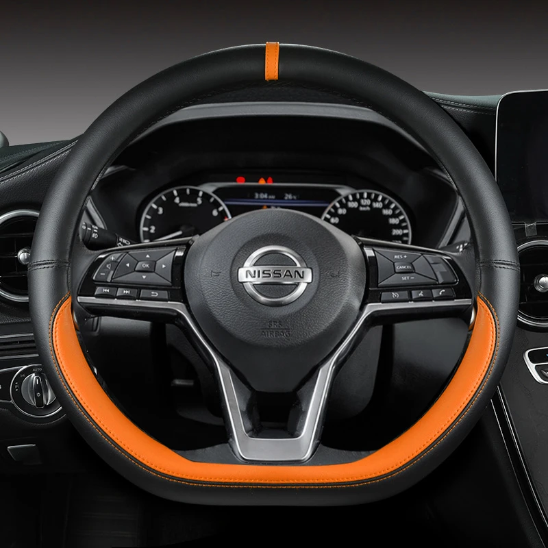 Car Steering Wheel Cover For Nissan XTrail Qashqai March Serena Micra