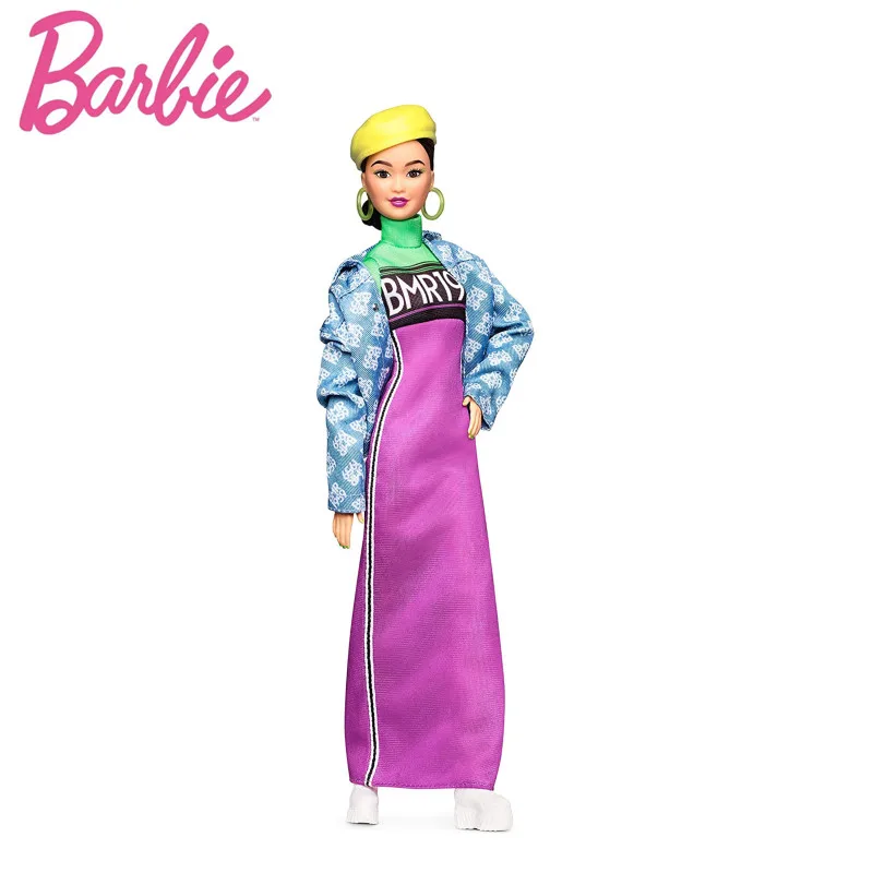 

Barbie BMR1959 Doll Neon Dress Denim Jascket Anime Action Figrue Model Collection 60-Year Fashion Legacy Girls Dressup Toy Gifts