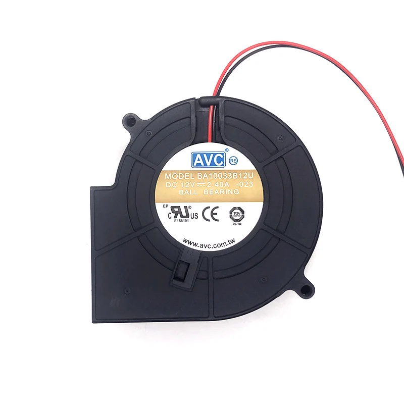 Ventilador Centrífugo Turbo com Velocidade Adaptador de Energia Ajustável Churrasco Ventilador de Refrigeração de Alto Volume de ar Novo Ba1003b12u 9733 9cm 12v 2.4a - Imagem 4