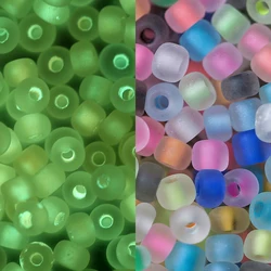 Luminous Glow - in - the - Dark Glass Seed Beads for DIY Jewelry and Crafting (600 Pieces, 3mm) (Mixed)