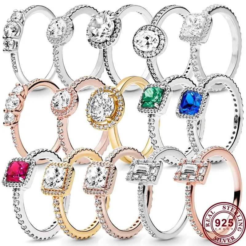 

Женское кольцо с круглым камнем, из серебра 925 пробы