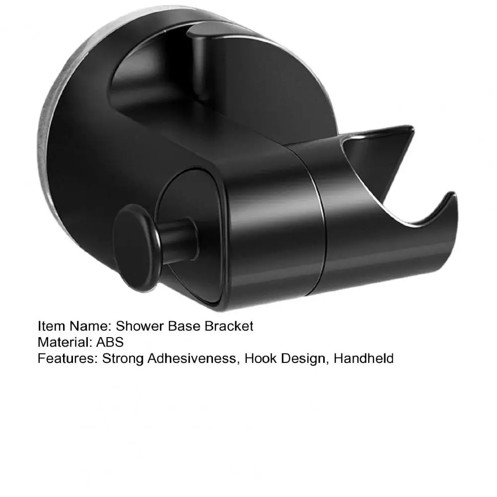 7cm Diameter Shower Base Bracket Universal With Hook Design Strong Adhesive Waterproof Handheld Shower Base Holder Replacement
