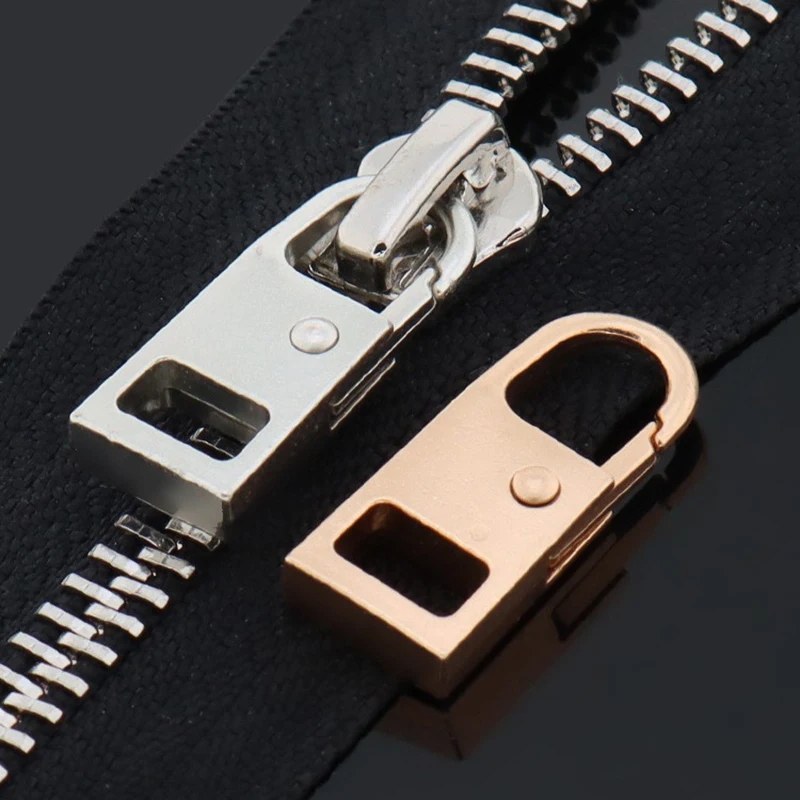 10PCS Metal Zipper Slider Puller Detachable Instant Repair Kit DIY Sewing Replacement Clothing Luggage Purse Zipper Fixer Buckle zipper repair kit zipper pullers zipper sliders zipper heads zipper accessories