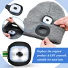 2Pcs USB Rechargeable Light for LED Beanie Hat,Replaceable Headlamp Cap DIY Hat Light for Men and Women 3