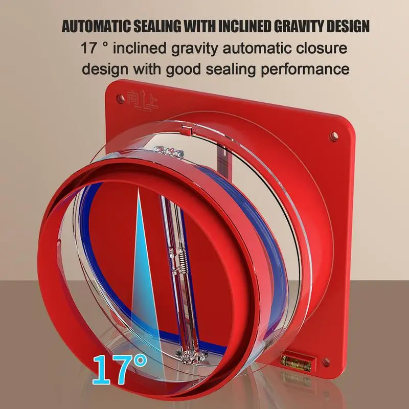 Abs Exhaust Fan Check Valve Tubo Redondo Backdraft Damper Range Hoods Air Duct Ventilação Grill para Banheiro Acessórios de Cozinha