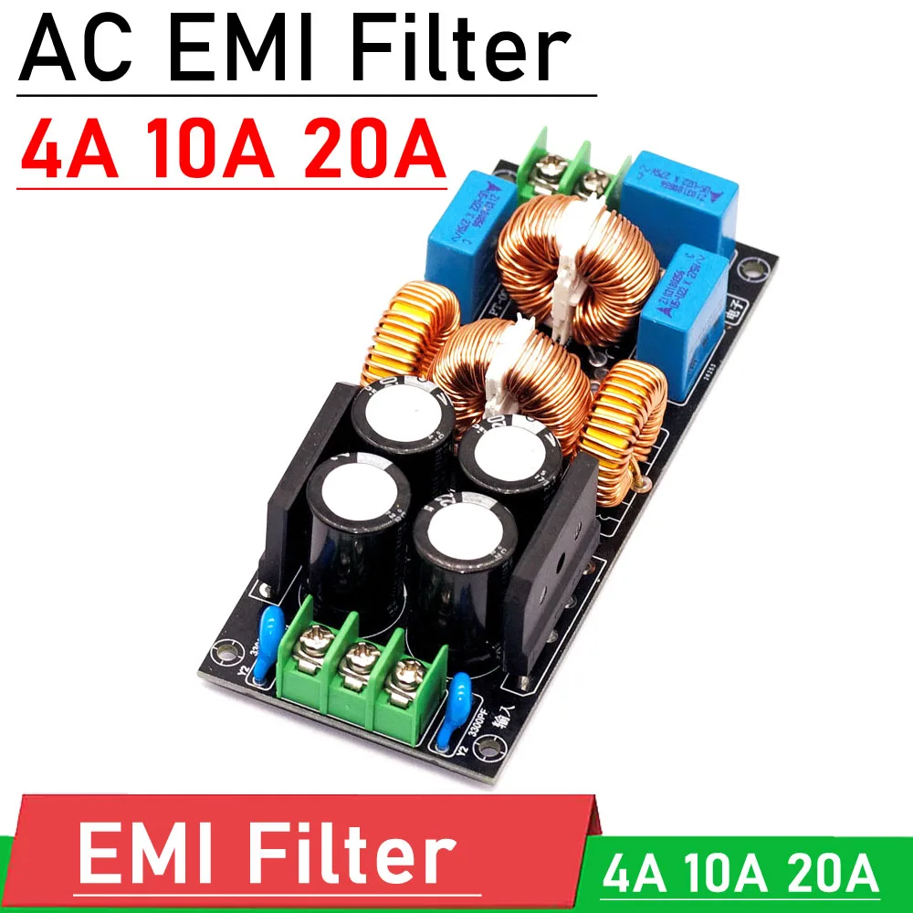 Advanced AC EMI Power Filter - Noise Reduction & Power Purification for Enhanced Audio Quality
