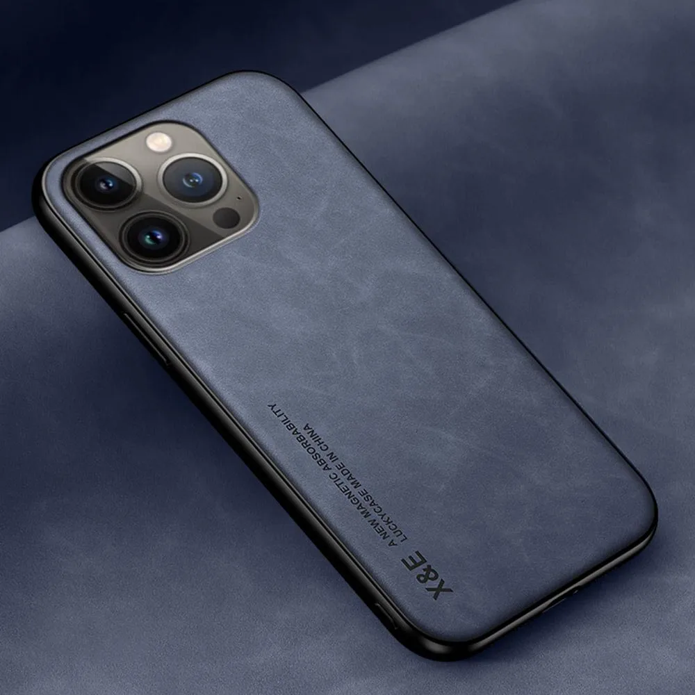 Sleek & Durable Leather Ultrathin Magnetic Case