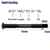Swift MTB Road Bike Thru Axle Front Fork Shaft Skewers M12xP1.0/1.5/ 12x142/148 Bicycle Quick Release Skewer Wheel Accessories 3