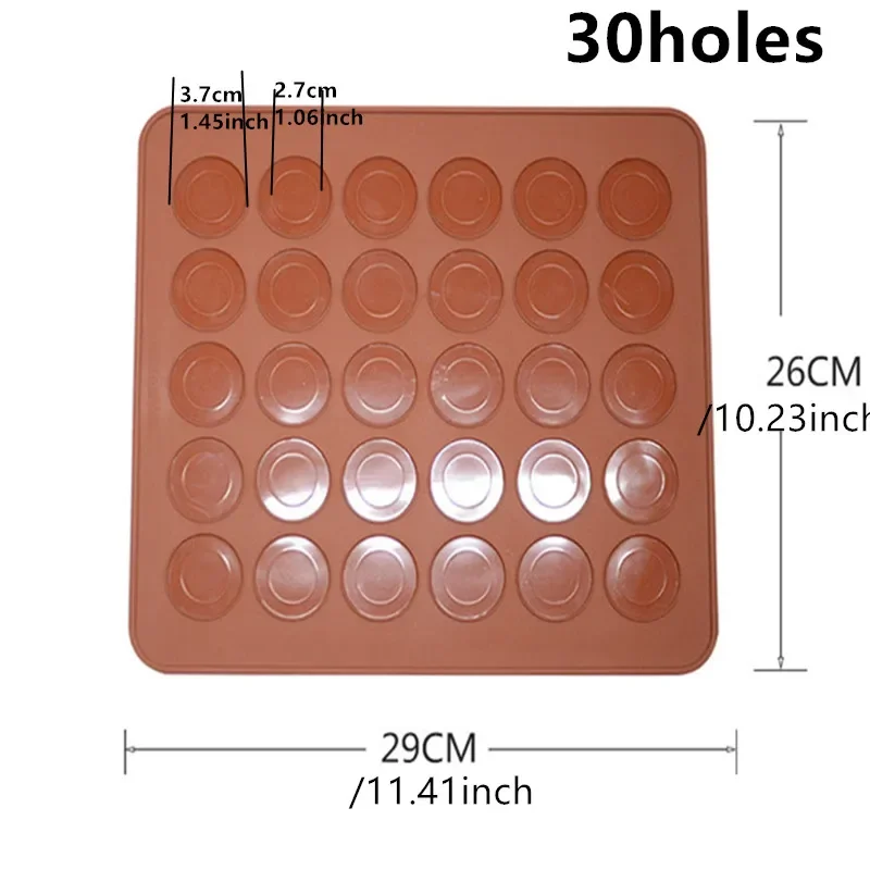 Non-Stick Silicone Macaron Baking Mat with Multiple Cavities