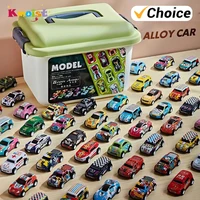 Mini Alloy Car Model Set with Storage Box Diecast Cars Toys for Boys Sliding Inertia Vehicle Children Toy Kit Kids Gifts 1