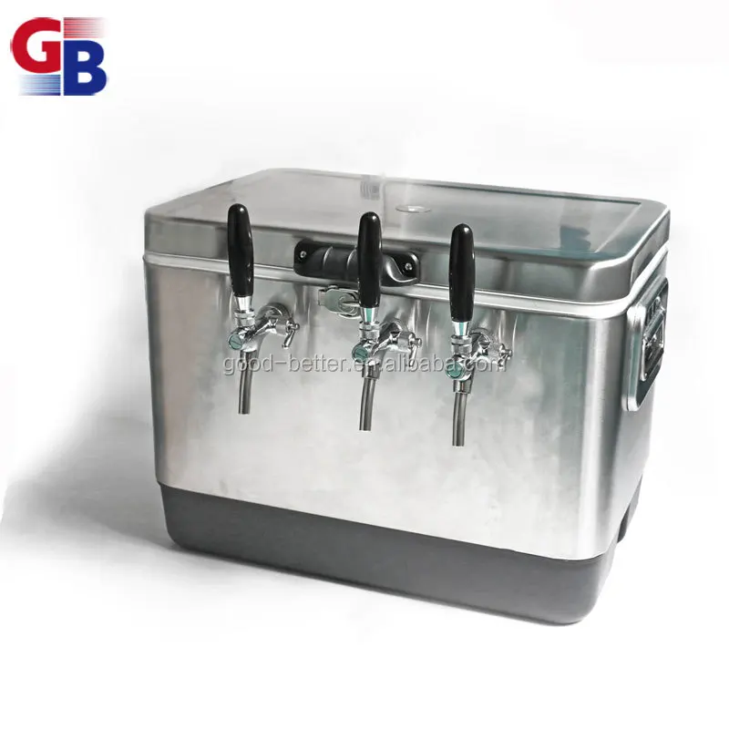 GB1110113 Hot Selling Single 304 Stainless Steel 30L Two Taps Beer Cooling Jockey Box 2