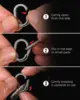 4 pcs small size titanium key ring, Titanium Key Chain Rings for Home Car Keys Organization 4