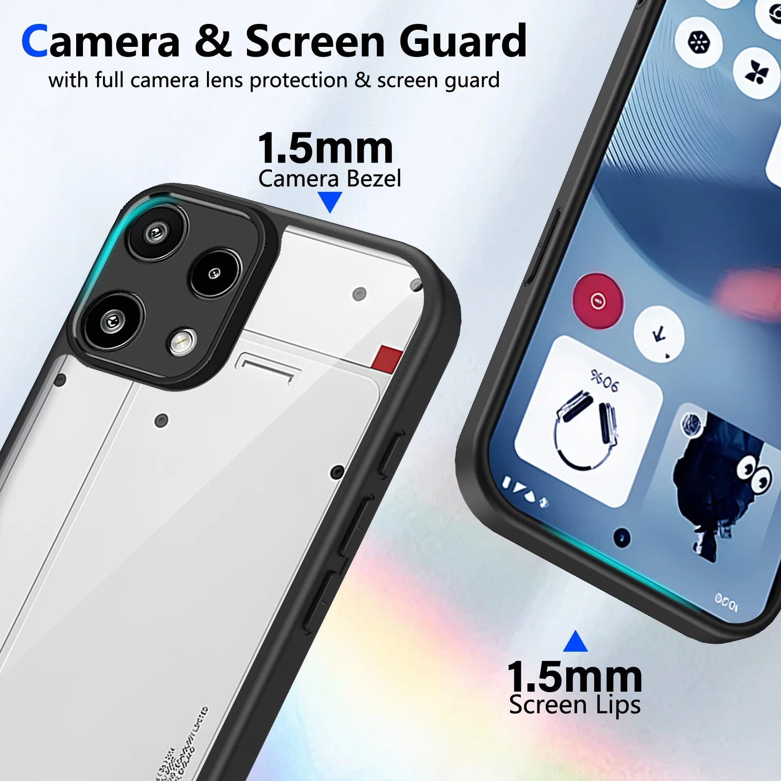 Luxury Transparent Frosted Skin-Friendly Anti-Fall Case