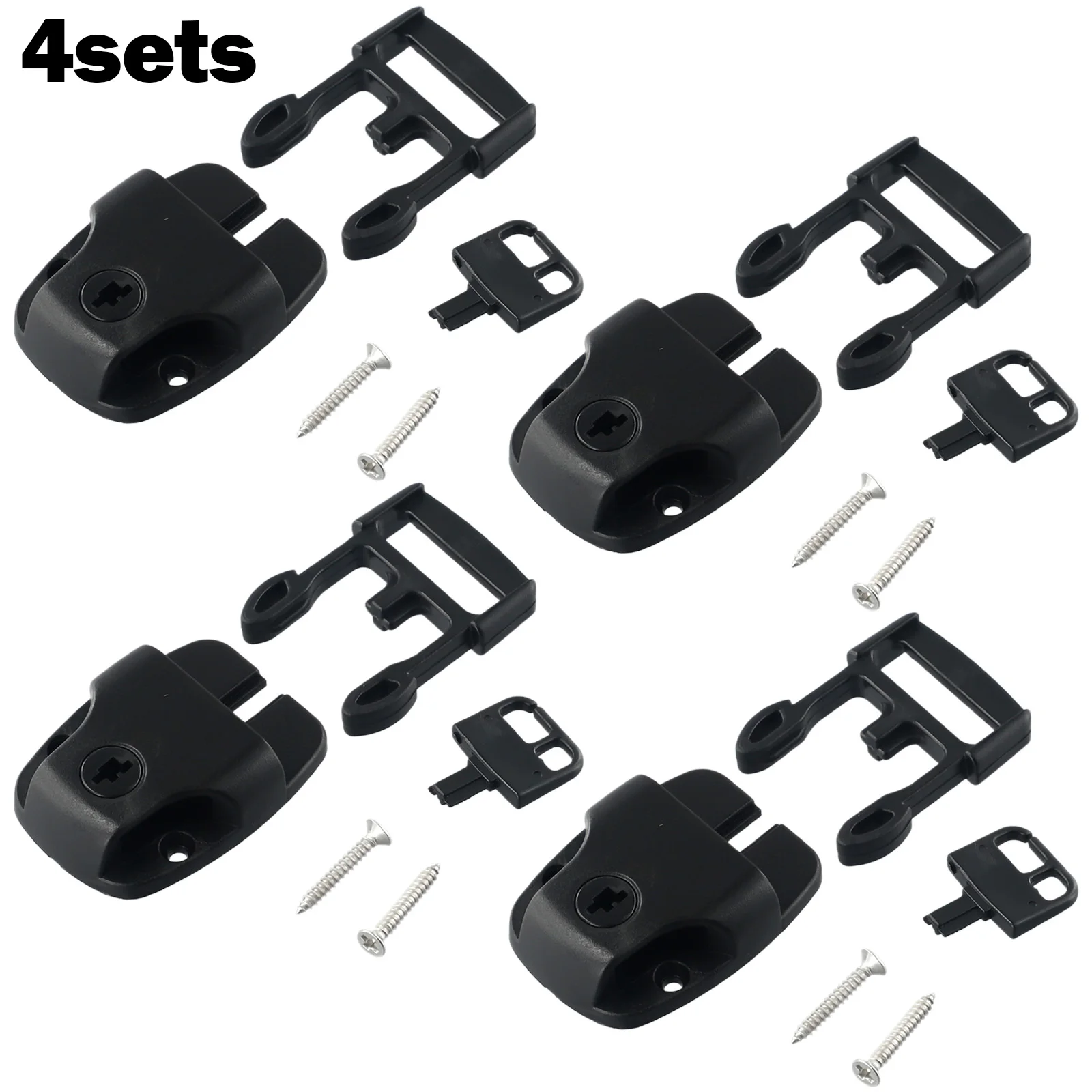 

4Set Spa Tub Cover Broken Latch Repair Kit Clip Lock Latches Buckle Clip Rub Keys Latch Locks With Key Pool Hardware Accessory