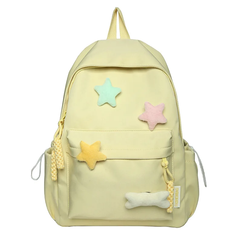 Cute School Backpack for Gilrs High School Large Capacity Travel Backpack Rucksack for Women Leisure Kawaii Daypack