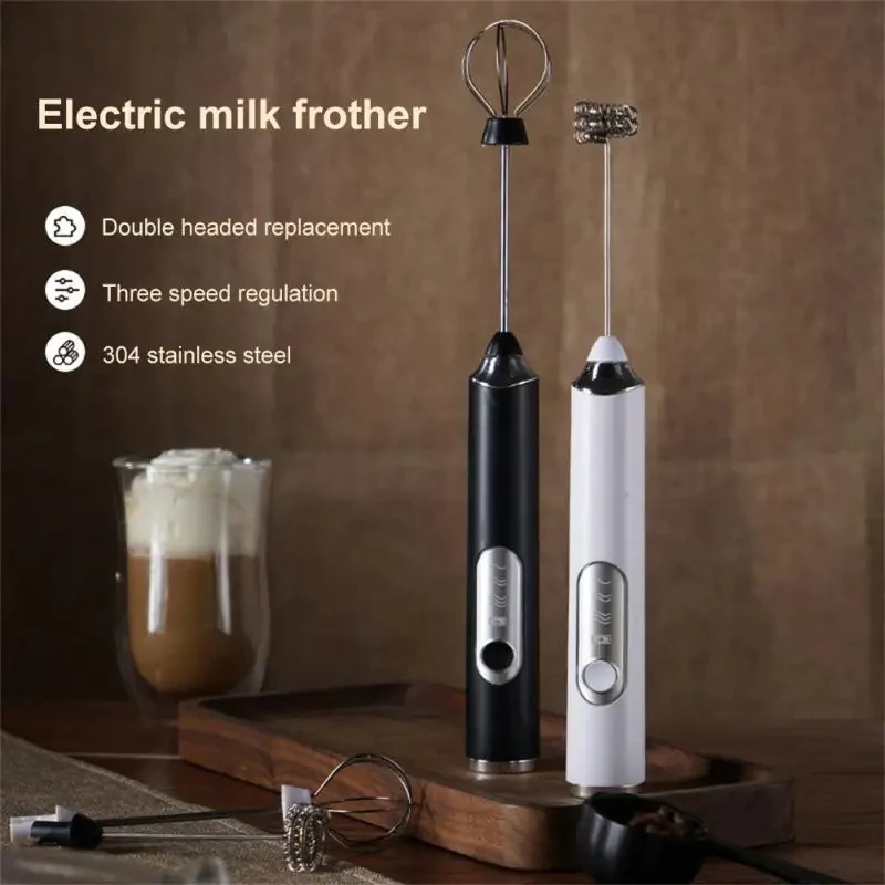 Cordless USB Coffee Frother Electric Milk Frother...