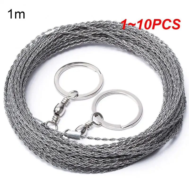 

1~10PCS Best Outdoor Hand-Drawn Rope Saw 304 Stainless Steel Wire Saw Camping Life-Saving Woodworking Super Fine Hand Saw Wire