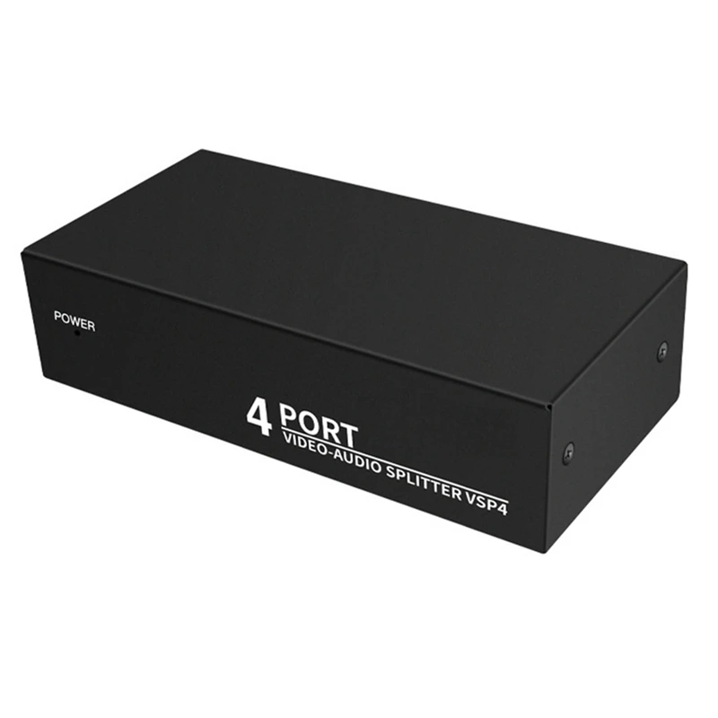 Splitter Av A 4 Vie 1 In 4 Out Composito Rca Av Splitter 1 X4 Video Audio Rca Splitter Distributore Per Dvd C-Vbs Durevole