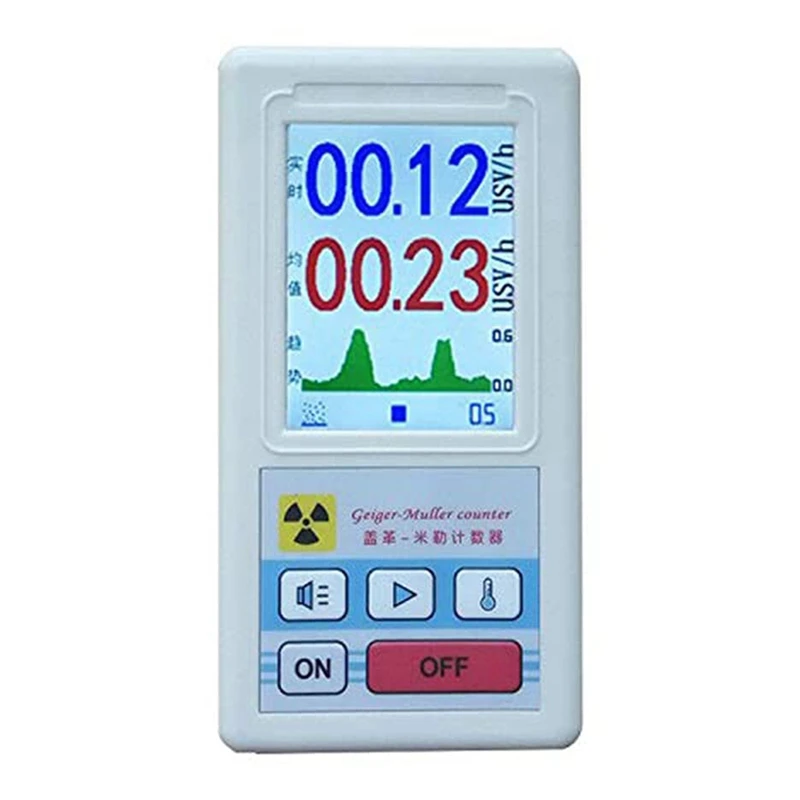 

Nuclear Radiation Detector, BR-6 Type Geiger Counter, LCD Radioactive Tester, Dosimeter Marble Detector Portable Meter