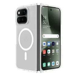 Magnetic Wireless Charging Matte Translucent Anti - Fall Case for Google Pixel 11 Pro Fold (White)