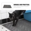 2Pcs Litter Box Mat Cat Mat PVC Non-Slip Pet Litter Pad Easy Wash Functional Design for Home Cat Owners Convenient Use 3