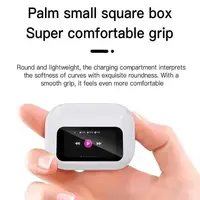 New Wireless Bluetooth Active Noise Cancelling Calling Game Music Earphones Full-color Touch Screen Earphones 2