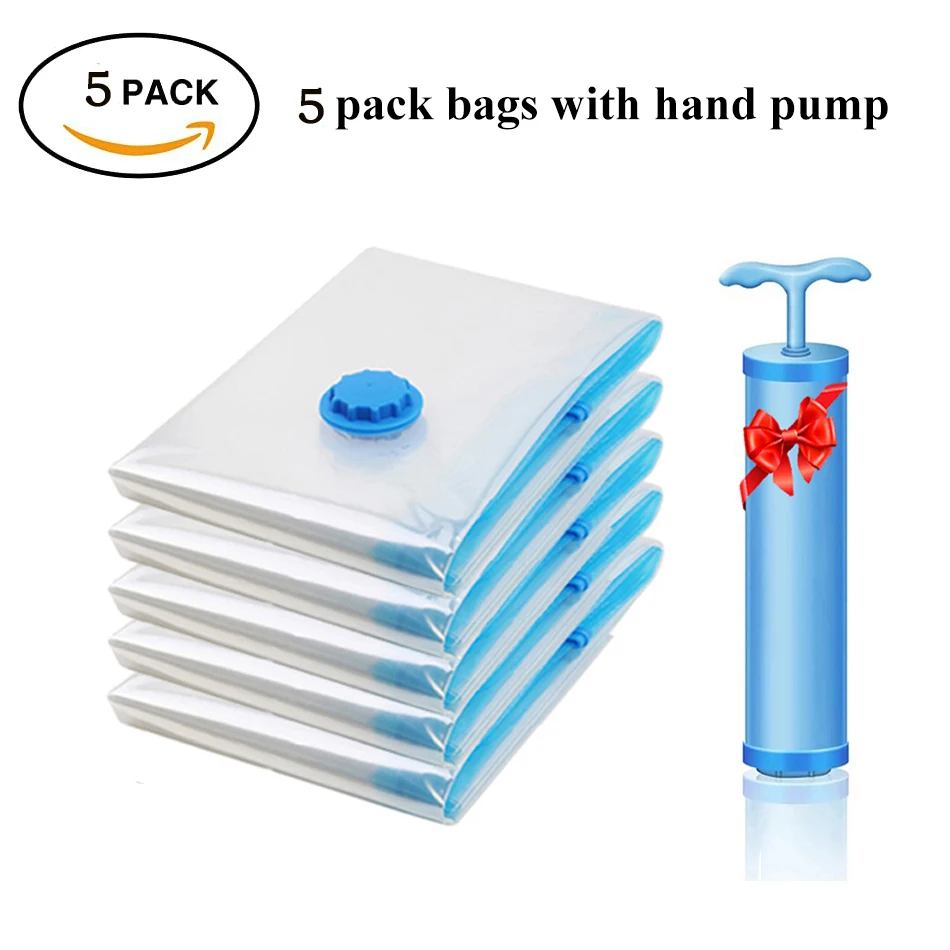 Vacuum Storage Bag Space Saving Compression Bags for Comforters Pillow Clothes  Bedding Blanket Organization Storage Reusable Bag - AliExpress