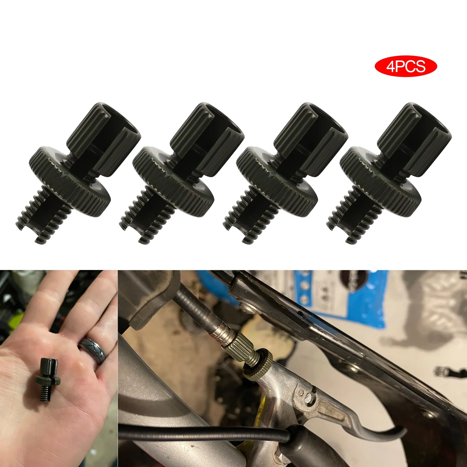 8mm Clucth Brake Cable Adjuster Screw M8 Universal ATV Scooter Motorcycle Moped Pit Bike Cable Adjuster Nut Bolts 4 Pieces Motorcycle Clutch Cable Adjuster