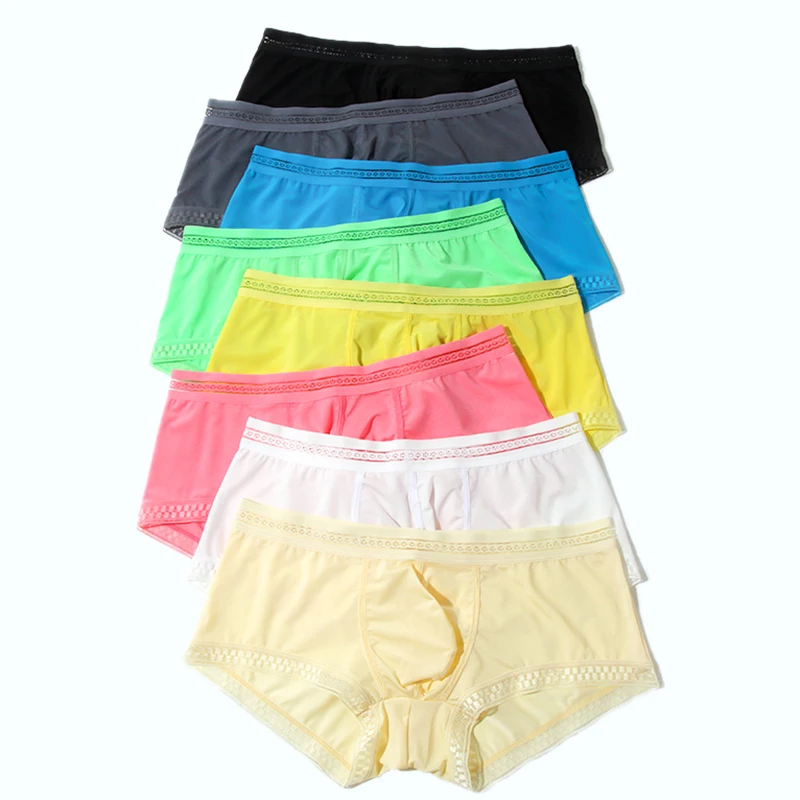 Uomo Sexy Pizzo Slip Vita Bassa Intimo Mutandine Erotiche Mutande | IT - Foto 7