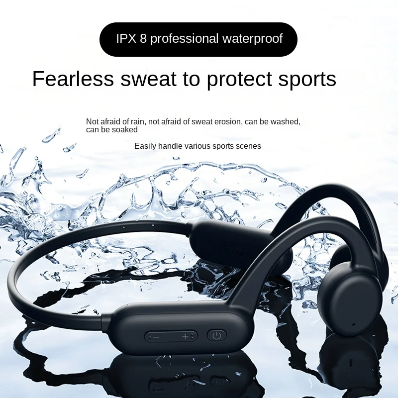 

Wireless Swimming Earphones Bone Conduction Bluetooth IPX8 Waterproof Headphones Built-in 32G Mp3 Music with Mic for Xiaomi Sony