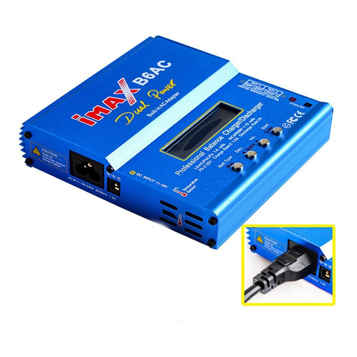 ABAN B6AC 80W 밸런스 충전기 2-6S T-플러그 다기능 지능형 모델 배터리 충전기 EU 플러그