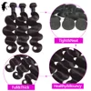 24inch Body Wave Human Hair Bundles 100% Brazilian Raw Human Hair 1/3/4 Bundles for Women 10A Thick Bundles 3 Days Delivery 3