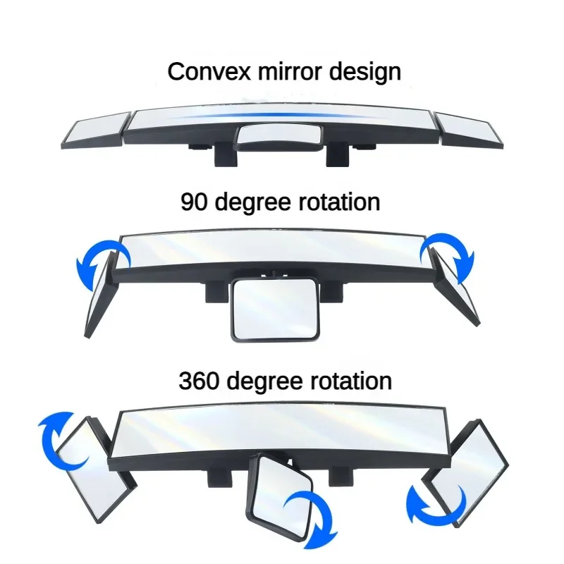 Adjustable Wide-view Rearview Mirror In The Car Wide Angle Panoramic ...