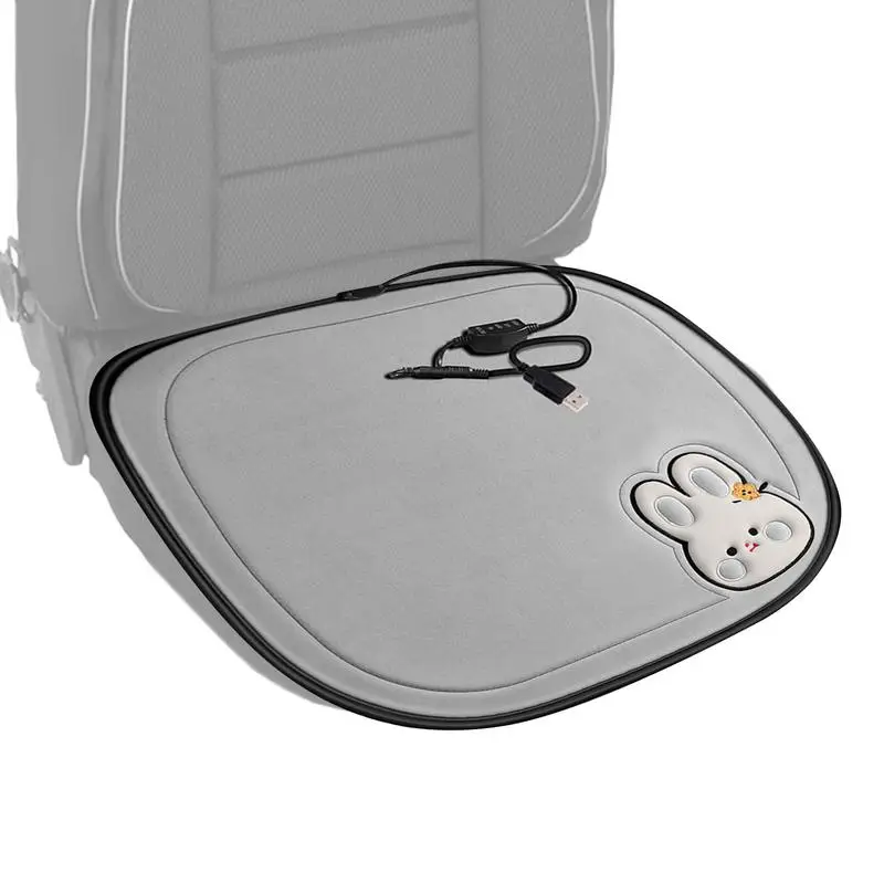 

Heated Car Seat Cover Rechargeable Heated Chair Cushion Fast Heating Pad Overheating Protection Electric Seat Warmers For Winter