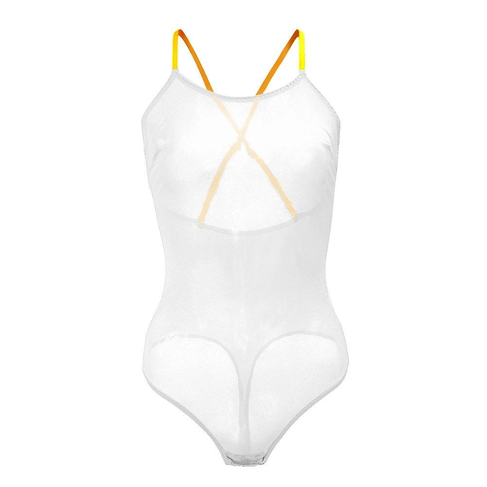 Women Summer Sexy Lingerie Ultra-thin Bodysuit Transparent Sling Unlined Underwear S-XXL size Varsbaby